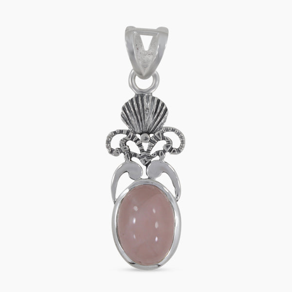 925 Sterling Silver Rose Quartz Pendants