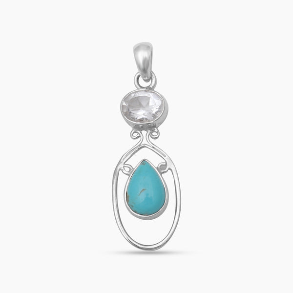 Mexican Turquoise Silver Pendants