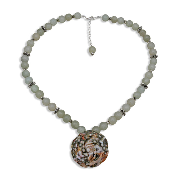 Green Amethyst & Ocean Jasper Beads Nacklaces