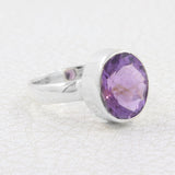 925 Sterling Silver Amethyst Ring