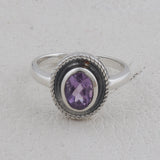 925 Sterling Silver Amethyst Rings