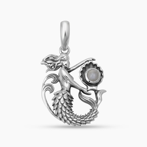 Rainbow Moonstone Silver Pendants