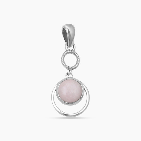 Pink Opal Silver Pendants