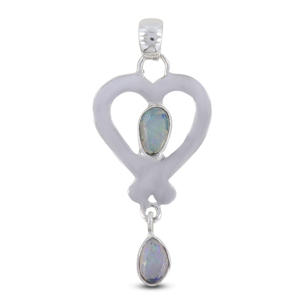 925 Sterling Silver Herkimer Quartz Pendant