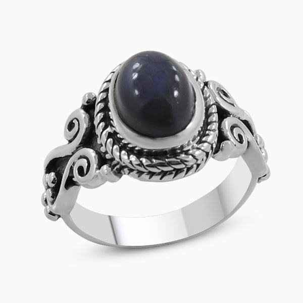 Spectrolite Silver Rings