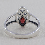 925 Sterling Silver Garnet Ring
