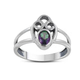 925 Sterling Silver Garnet Ring