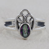 925 Sterling Silver Garnet Ring