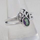 925 Sterling Silver Garnet Ring