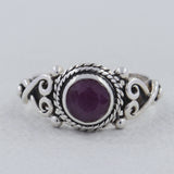 925 Sterling Silver Garnet Rings