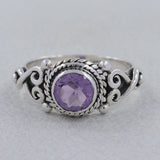 925 Sterling Silver Garnet Rings