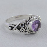 925 Sterling Silver Garnet Rings