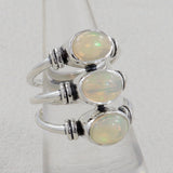 925 Sterling Silver Ethiopian Opal Rings