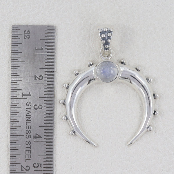 Rainbow Moonstone Silver Pendants