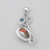 Turquoise Spiny Oyster Silver Pendants