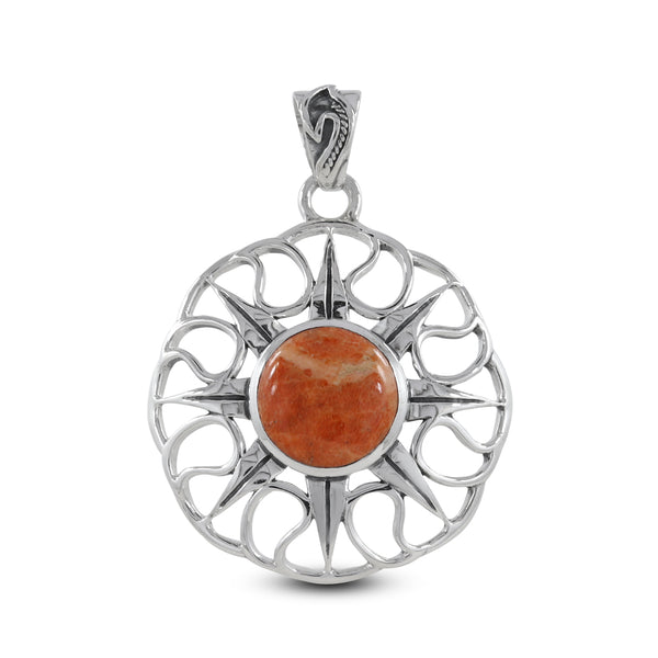 Sponge Coral Silver Pendant
