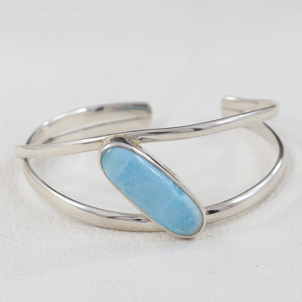 Larimar Silver Cuff Bangles