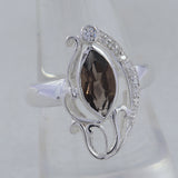 925 Sterling Silver Smoky Quartz Ring