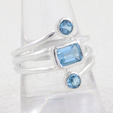 Genuine Iolite Silver Rings