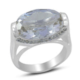 Crystal Quartz Sterling Silver Ring
