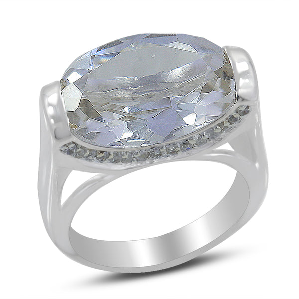 Crystal Quartz Sterling Silver Ring