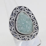 Aquamarine Silver Ring
