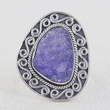 Aquamarine Silver Ring
