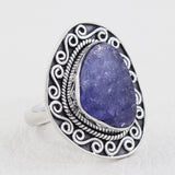Aquamarine Silver Ring