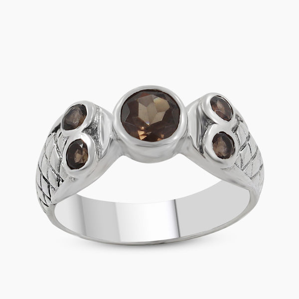 Blue Topaz Silver Rings