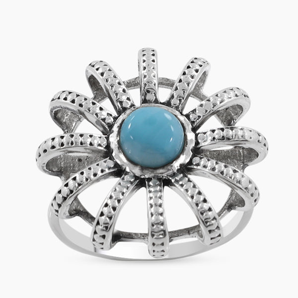 925 Sterling Silver Larimar Rings