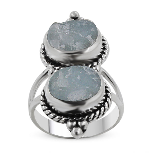 Raw Aquamarine 925 Sterling Silver Handmade Rings