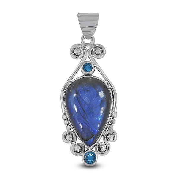 925 Sterling Silver Labradorite Pendants