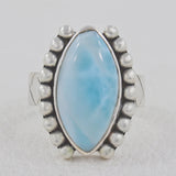 Larimar Silver Rings