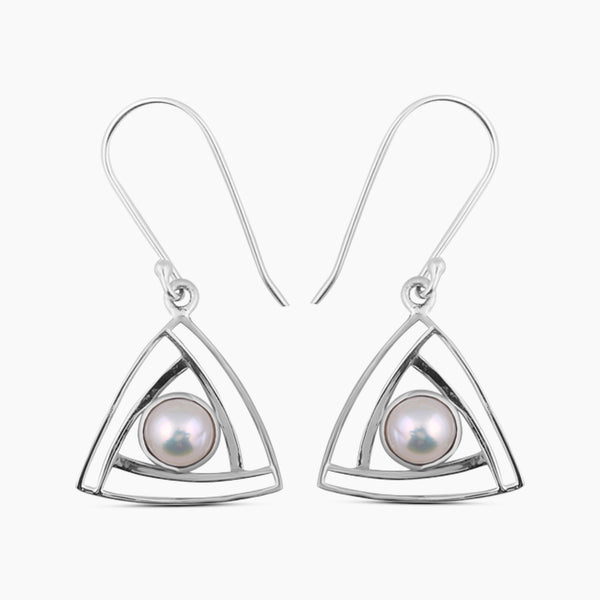 Fresh Water Pearl 925 Solid Silver Jewelry Set