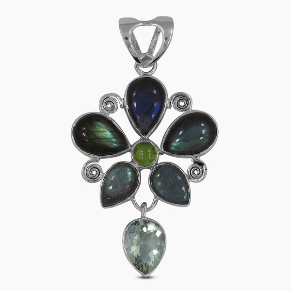 925 Silver Labradorite Pendants
