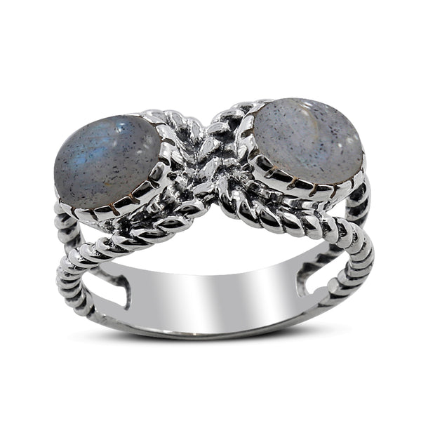 925 Sterling Silver Labradorite Ring