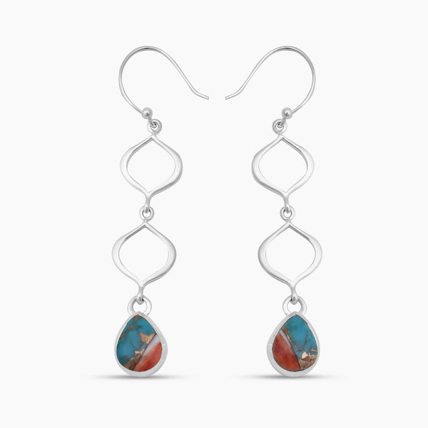 Lapis Lazuli Silver Earrings