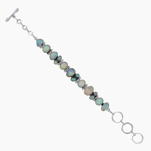925 Silver Ethiopian Opal Bracelet