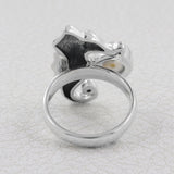 Rainbow Moonstone Silver Rings