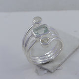 Genuine Iolite Silver Rings