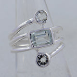 Genuine Iolite Silver Rings