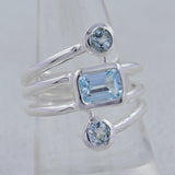 Genuine Iolite Silver Rings