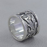 925 Sterling Silver Oxidized Thumb Rings
