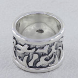 925 Sterling Silver Oxidized Thumb Rings