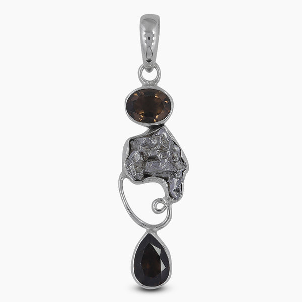 Larimar & Blue Topaz Silver Pendants