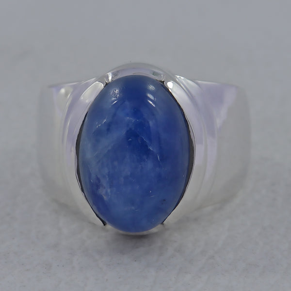 925 Silver Kyanite Unisex Ring