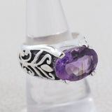 Amethyst Silver Rings
