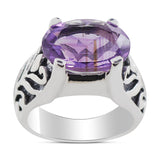 Amethyst Silver Rings