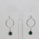 Malachite Silver Earrings