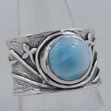 925 Sterling Silver Larimar Rings